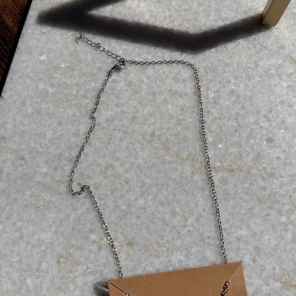 Silver Taurus Zodiac Constellation Necklace - Picture 4 of 4